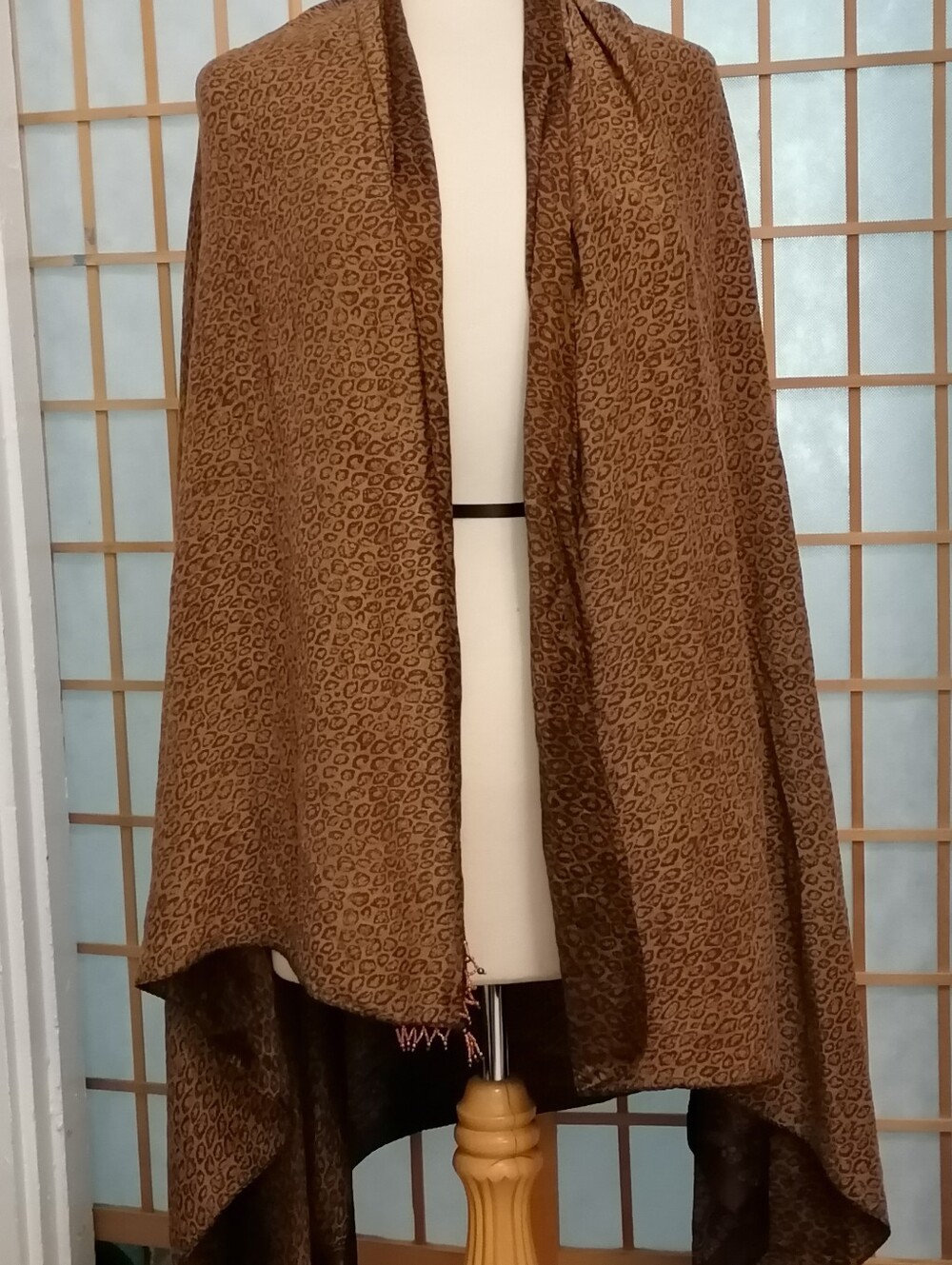 Rare 90s Victoria's Secret silk leopard scarf shawl